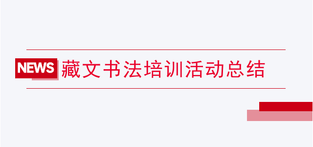 藏文书法培训活动总结